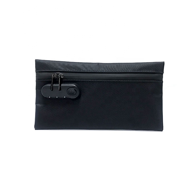 Smell proof bag pouch with lock